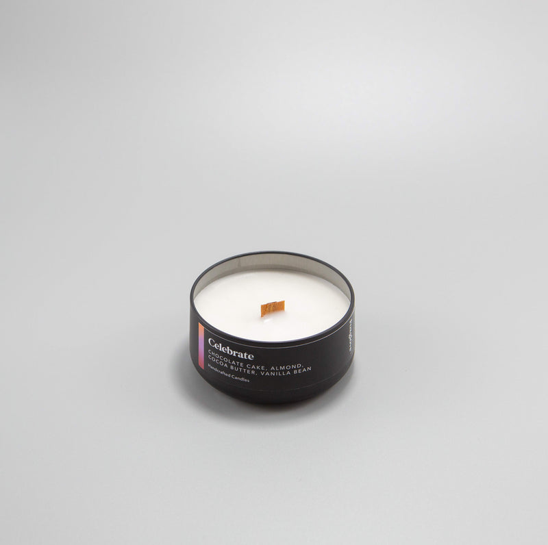 Celebrate / Chocolate Cake + Almond + Cocoa Butter + Vanilla Bean Metal Tin (Large)