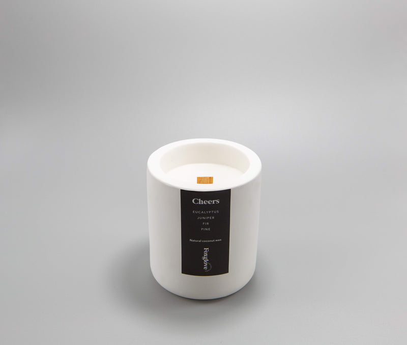 Cheers / Eucalyptus + Juniper + Fir + Pine Concrete Candle