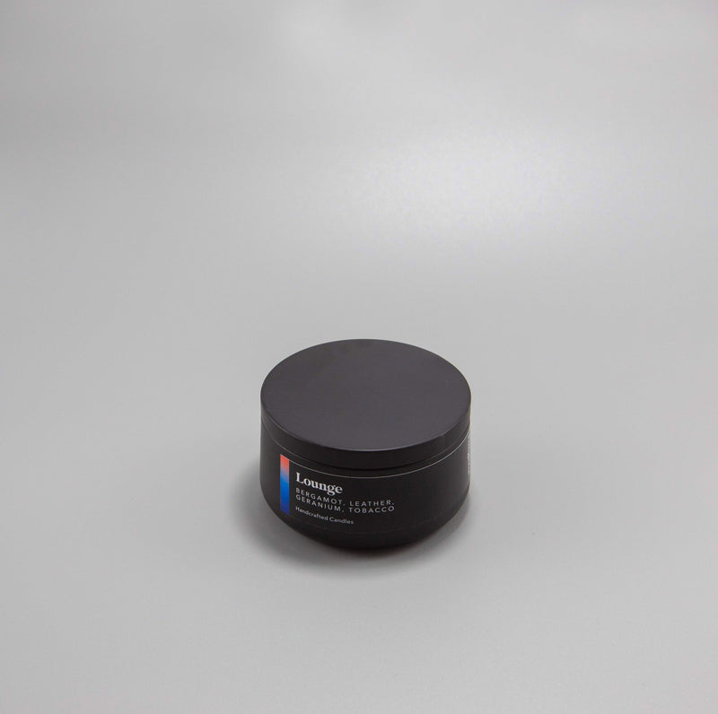 Lounge / Bergamot + Geranium + Leather + Tobacco Metal Tin (Large)
