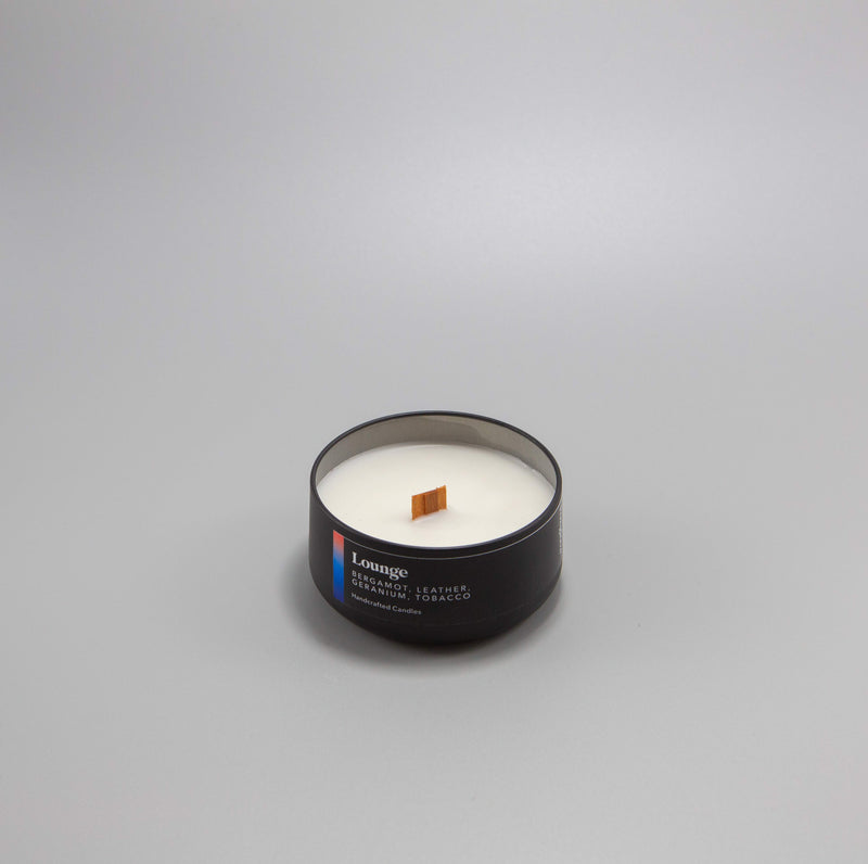 Lounge / Bergamot + Geranium + Leather + Tobacco Metal Tin (Large)