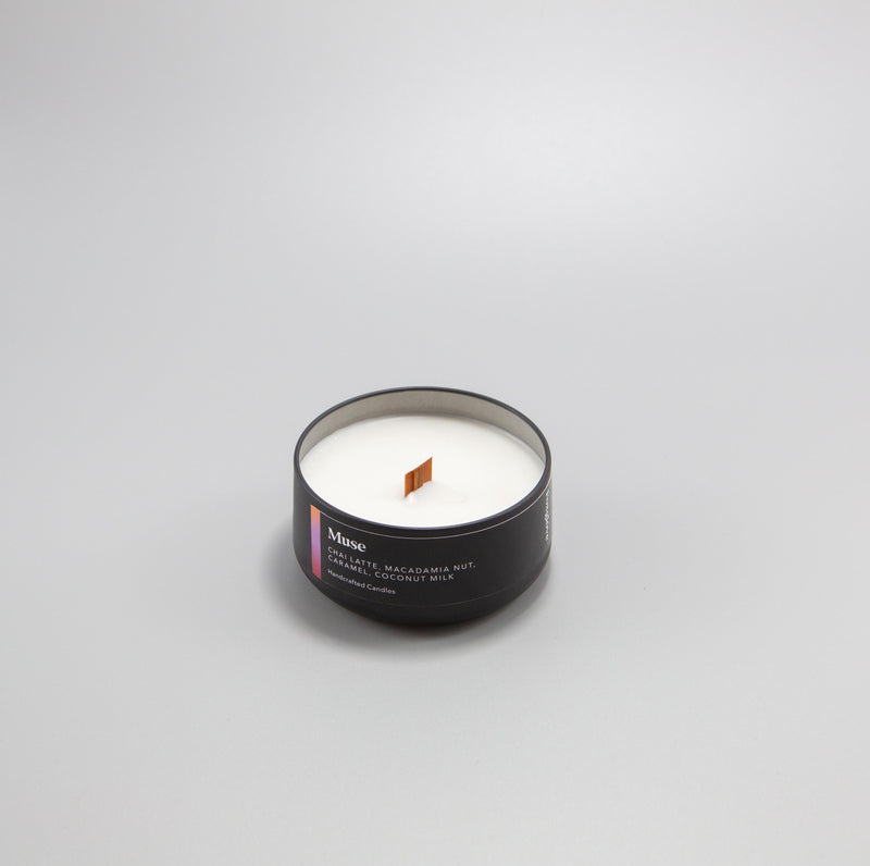 Muse / Chai Latte + Macadamia Nut + Caramel + Coconut Milk Metal Tin (Large)