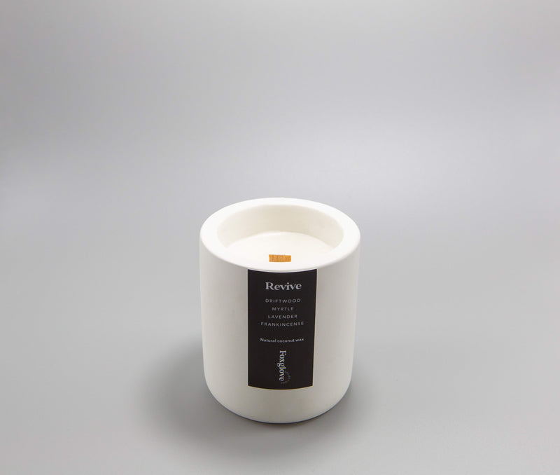 Revive / Driftwood + Myrtle + Lavender + Frankincense Concrete Candle
