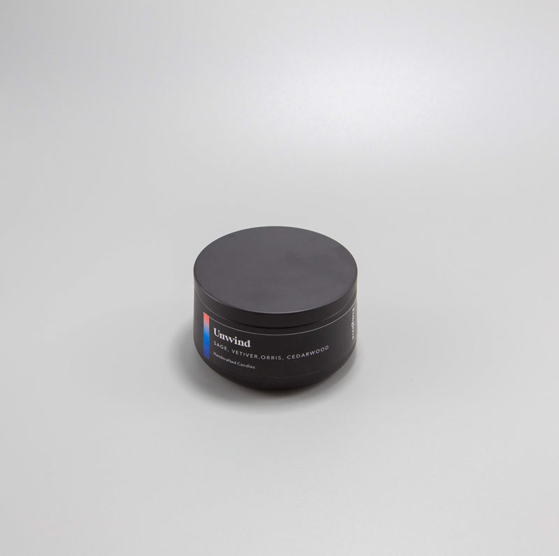 Unwind / Sage + Vetiver + Orris + Cedarwood Metal Tin (Large)